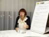 Hannah Kerr feeding back from Break Out Group 