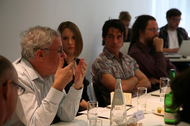 participants at Artificial Intelligence Lunch Debate 