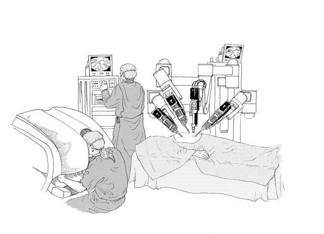 robotic surgery illustration